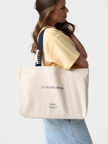 kinddot. × That Tote Bag New York, laisvalaikio krepšys “it’s the little things”