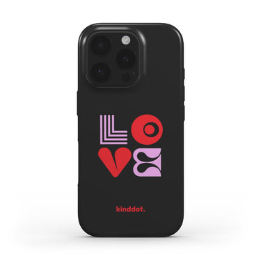 Telefono dėklas "LOVE" juodas