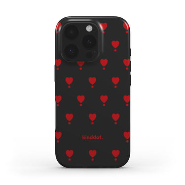 Telefono dėklas "kind.heart" juodas