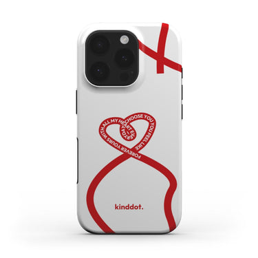 Telefono dėklas "FOREVER YOURS" baltas