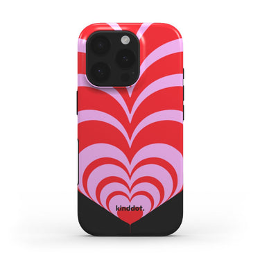 Telefono dėklas "HEARTS" juodas