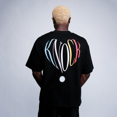 kinddot. x KNOCK colorblock black T-shirt