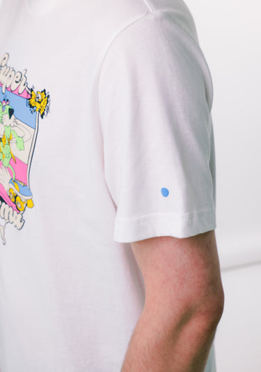 kinddot. × Puma balti grafiniai marškinėliai
