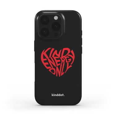 Telefono dėklas "Kind energy only" juodas