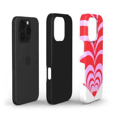 Telefono dėklas "HEARTS" baltas