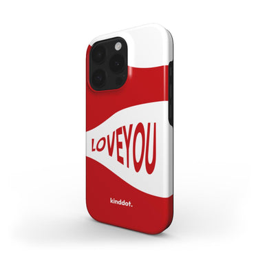 Telefono dėklas "I LOVE YOU" baltas