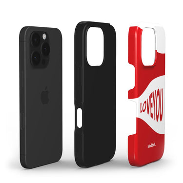 Telefono dėklas "I LOVE YOU" baltas