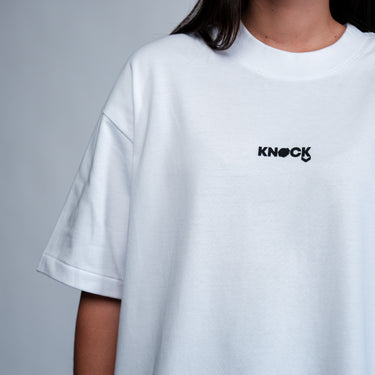 kinddot. x KNOCK colorblock balti marškinėliai