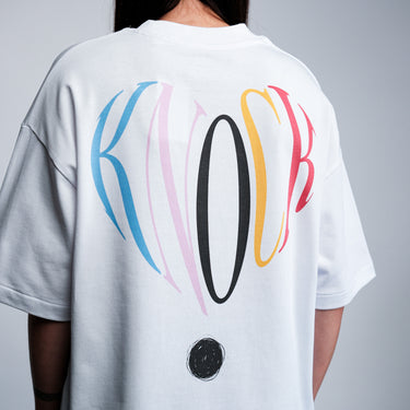 kinddot. x KNOCK colorblock balti marškinėliai