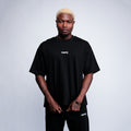 kinddot. x KNOCK colorblock black T-shirt