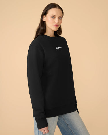 Juodas džemperis kinddot.