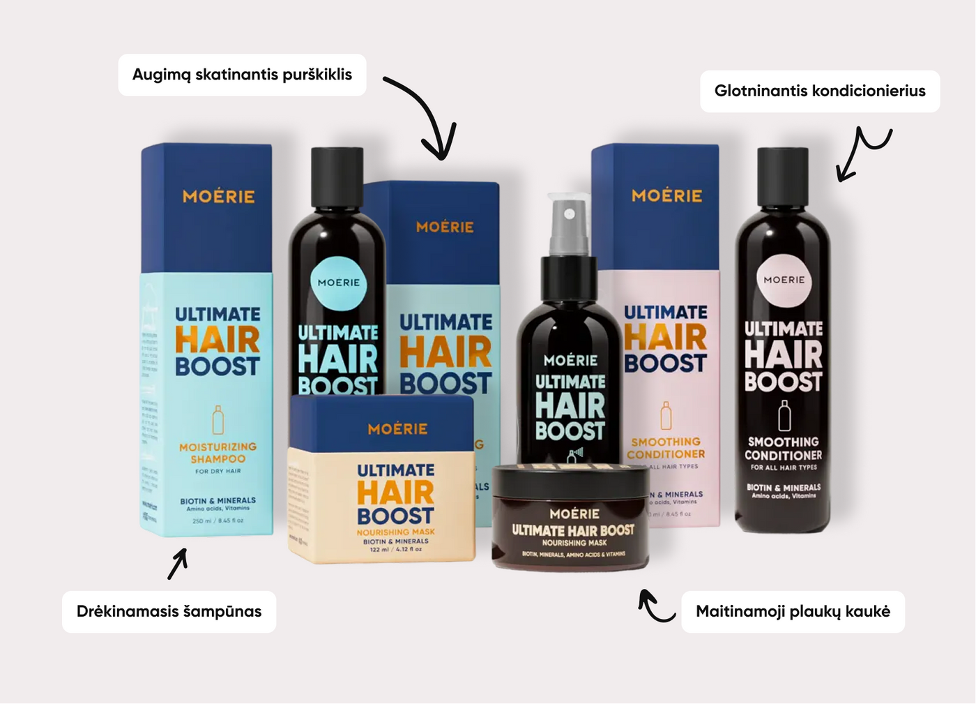 Dovanos perkantiems Moerie akcija