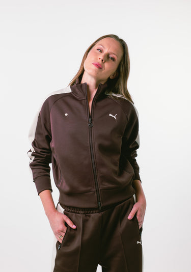 kinddot. x Puma  Chocolate Brown moteriškas užsegamas džemperis