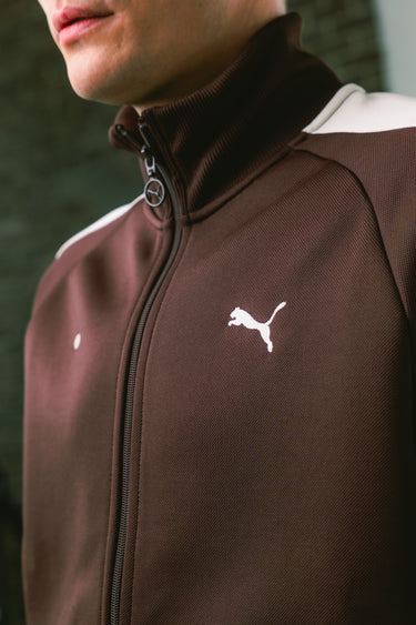 kinddot. x Puma Chocolate Brown vyriškas užsegamas džemperis