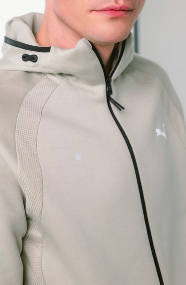 kinddot. × Puma Evostripe Pebble Gray vyriškas džemperis su gobtuvu